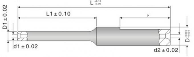 Царапина придавая непроницаемость точное сопло карбида вольфрама радиусов выхода для трансформатора мотора